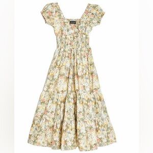Danielle Bernstein floral poplin maxi dress